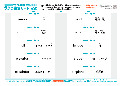 中学中級の英単語帳（600語）(96)