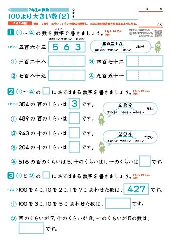 100より大きい数（２）