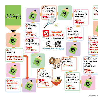 50音すごろく【らりるれろ】5組