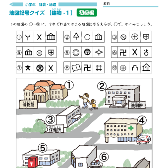 地図記号クイズ（テスト）【初級編】