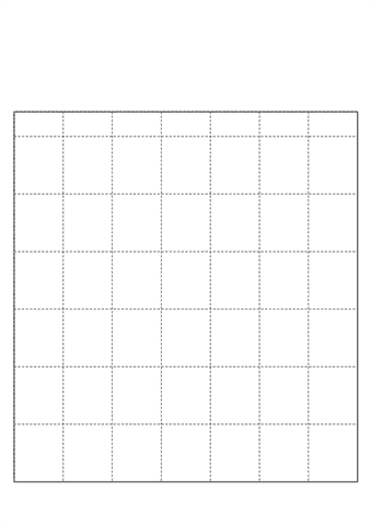 オリジナル カレンダー 作成用 （枠のみ） 用紙　　無料ダウンロード・印刷