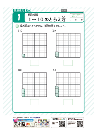 ★天才脳ドリルコラボ教材★　数量感覚（５歳～小学６年生｜数のとらえ方）問題プリント